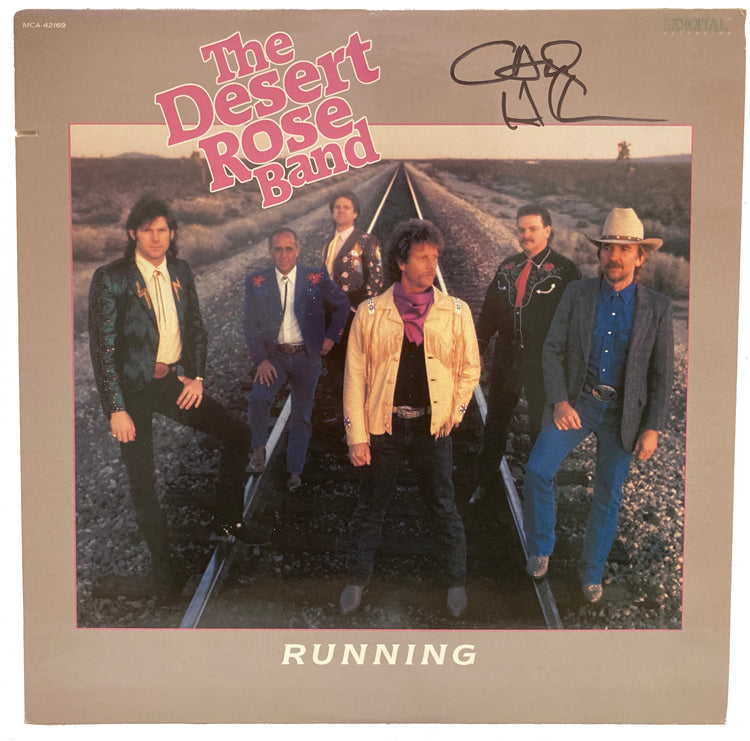 Desert Rose Band "Running" LP – Signed by Chris Hillman