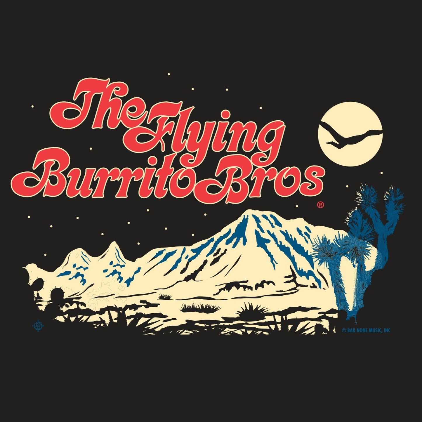 Flying Burrito Bros Desert Night Logo Tee