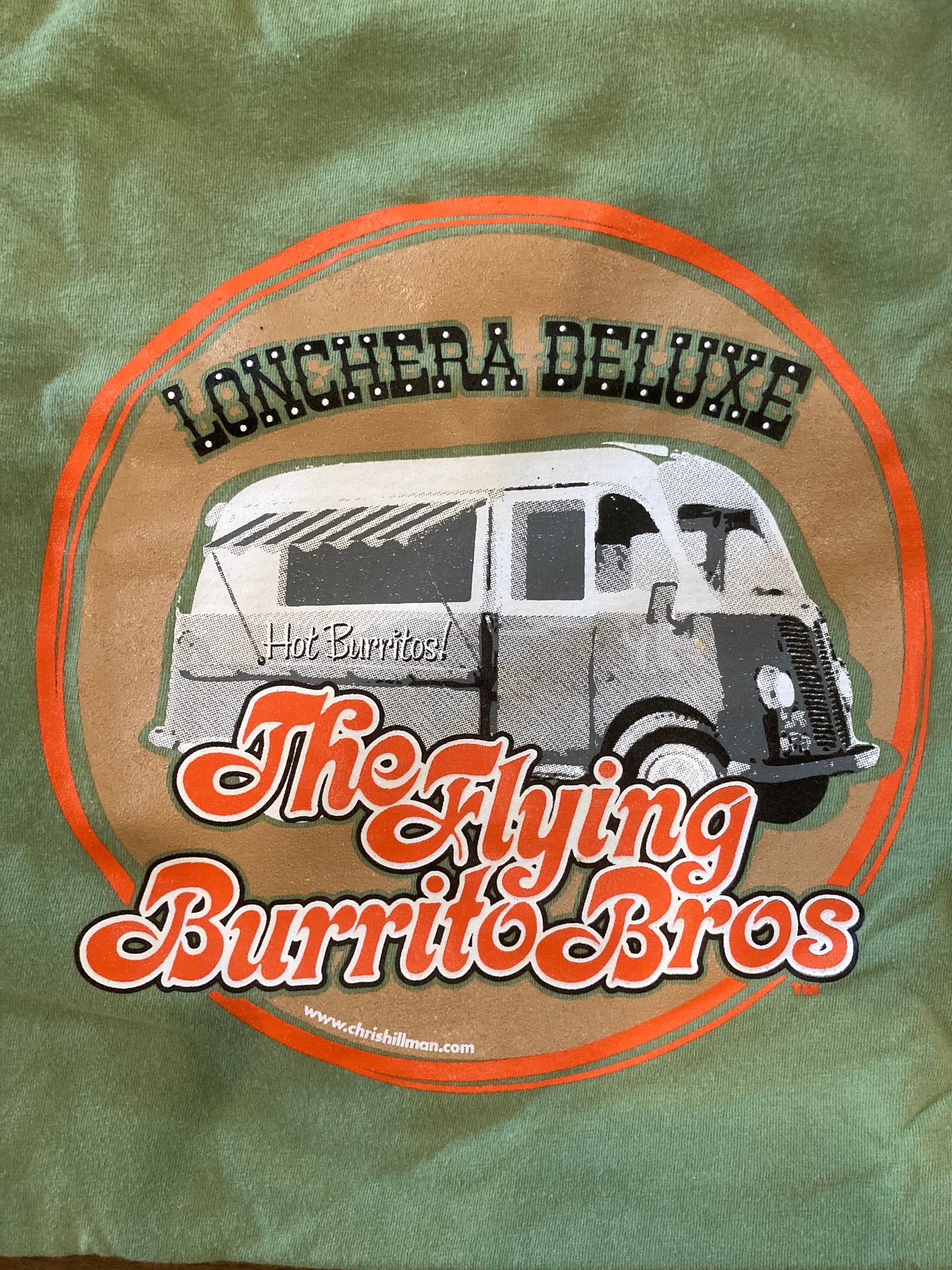Flying Burrito Brothers "Lonchera" T shirt in Light Green
