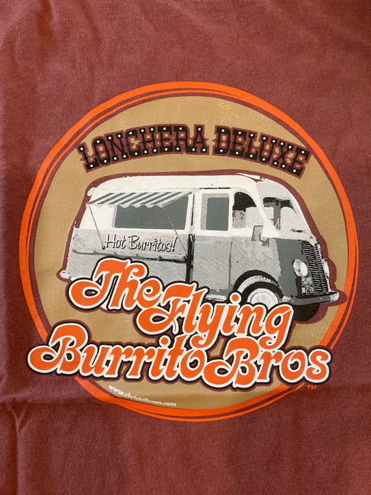 Flying Burrito Brothers "Lonchera" T shirt in Rust